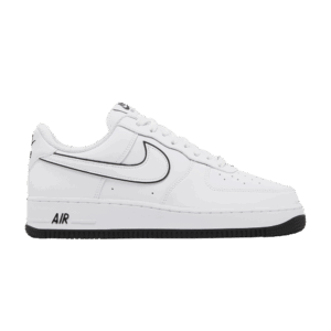 Nike Air Force 1 '07 Low White Black Outline Swoosh