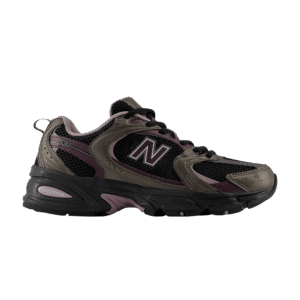 New Balance 530 Black Metallic Plum Brown